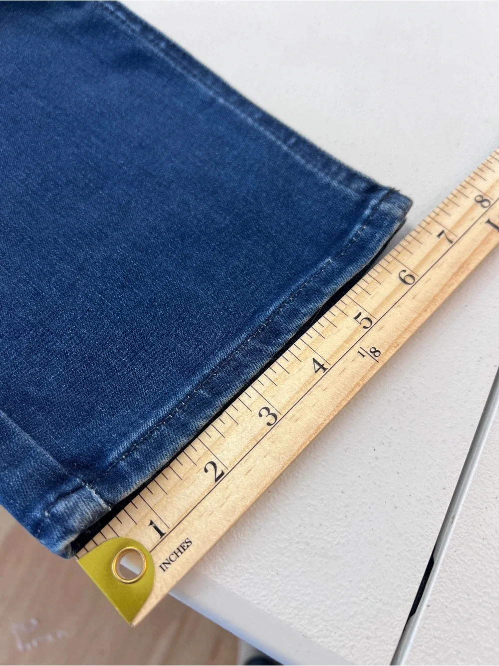 NYDJ Clean Grant Alina High Waist Button‎ Fly Split Hem Legging Skinny Jeans 16